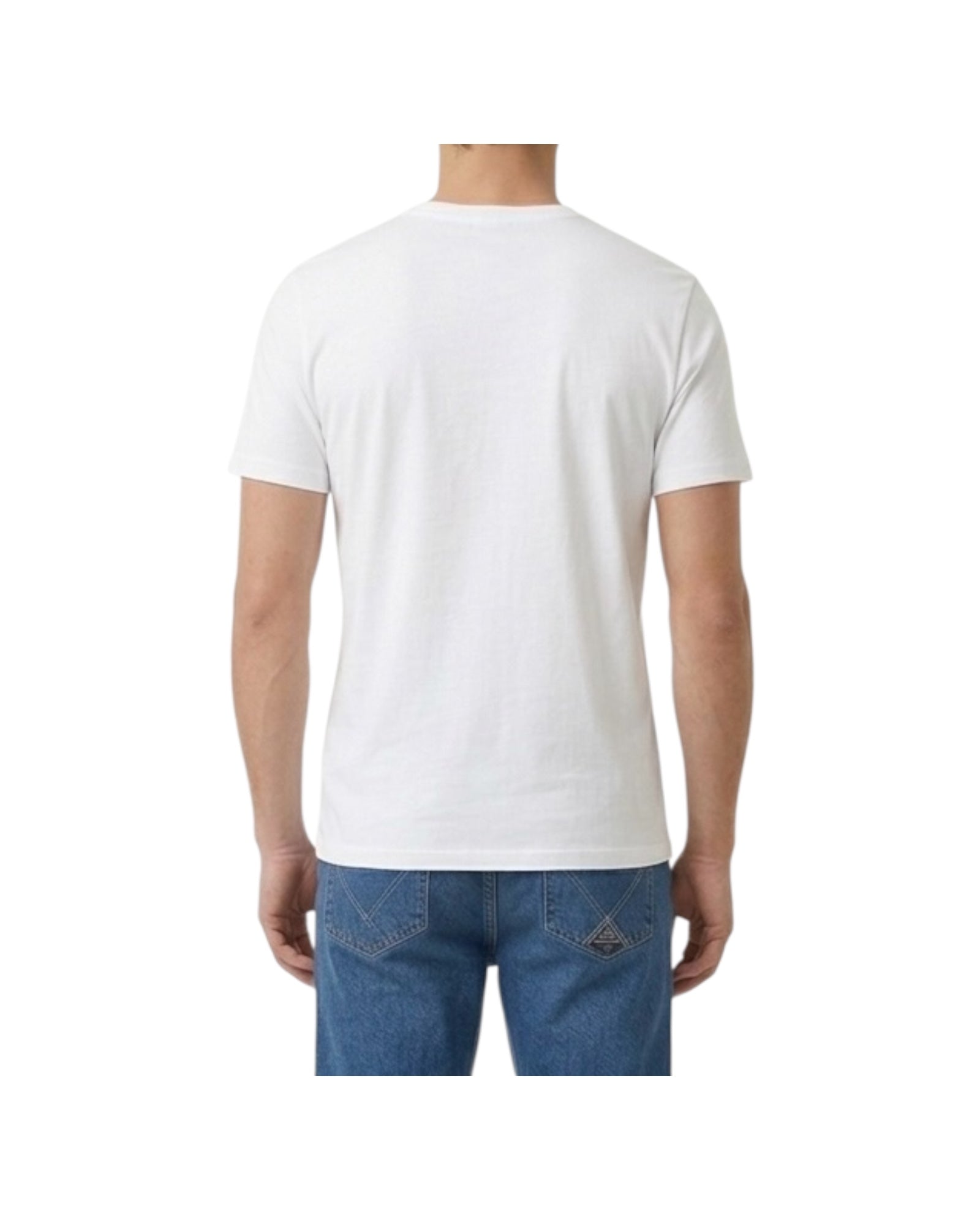 T-Shirt Pocket Optic white RRU90171CA160111 C0014 ROY ROGER'S 