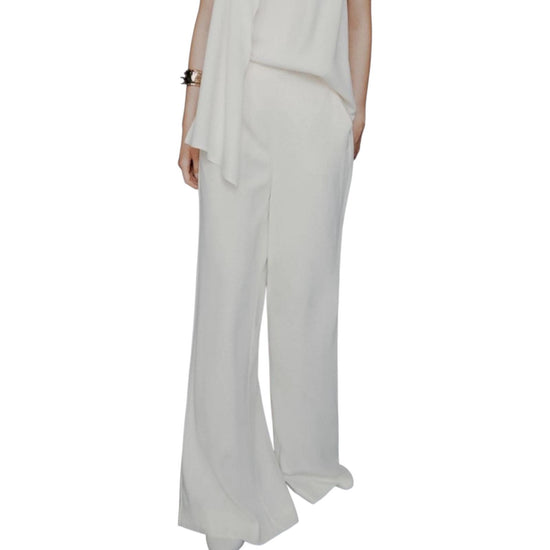Pantalone ampio in envers satin Bianco CAMPO 001 MARELLA 