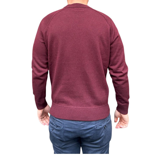 Maglione taglio felpa Burgundy W9009 BURGUNDY BL'KER 
