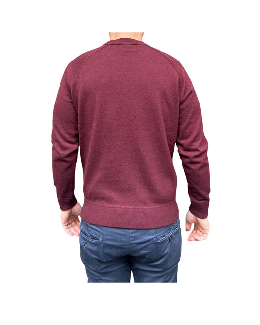 Maglione taglio felpa Burgundy W9009 BURGUNDY BL'KER 