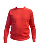 Maglia girocollo tinta unita corallo