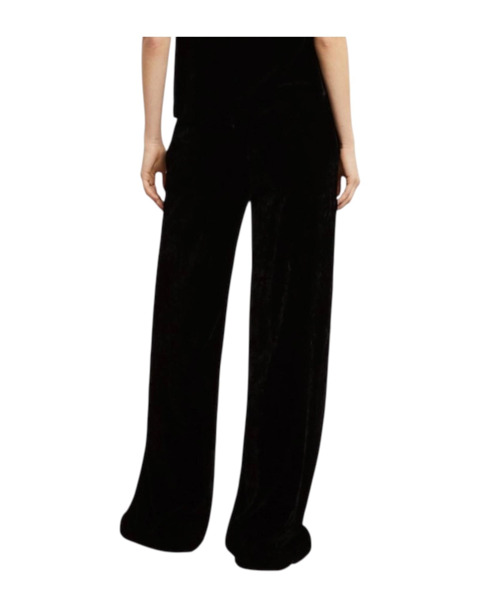 Pantalone palazzo fluido Nero RXE TP9921 NERO OTTOD'AME 