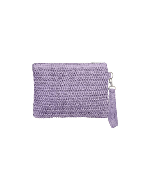 Pochette in rafia Lilac SW0007 LILAC F**K 