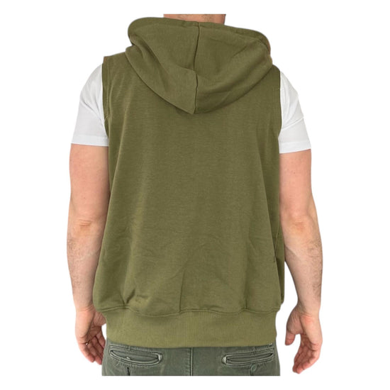Gilet con cappuccio verde 503 VERDE RE.VI.VAL 