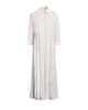 Chemisir Dress Linen Blend White Beige