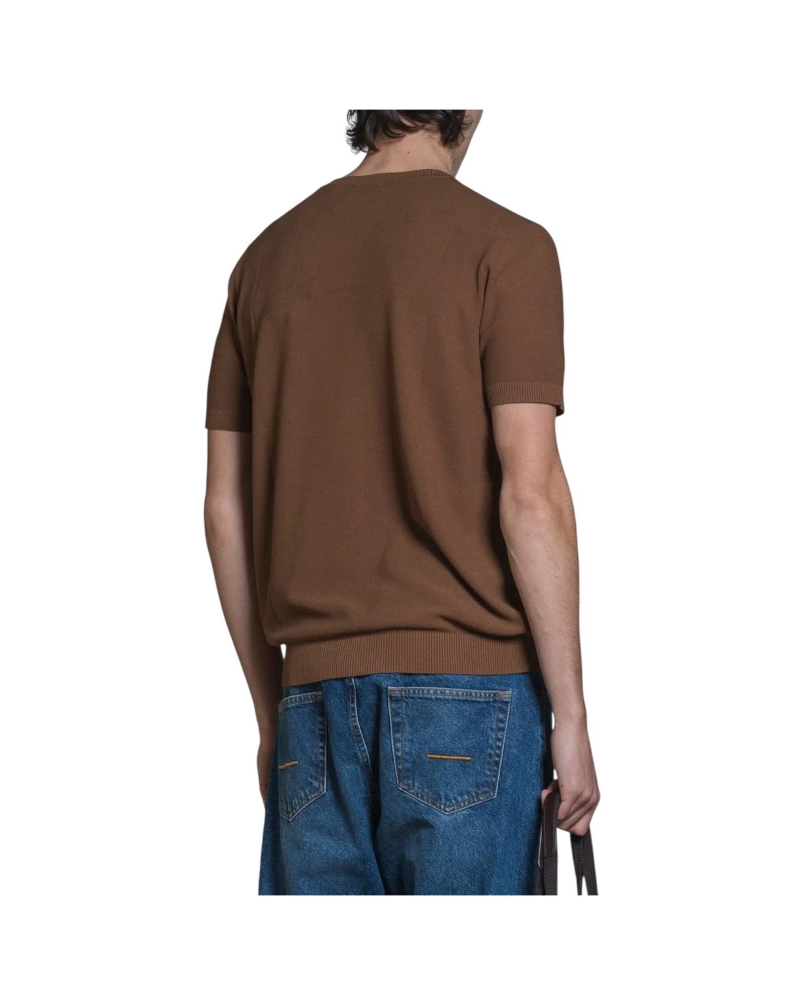 Maglia in cotone leggero Chocolate JARED CTN157 IMPURE 