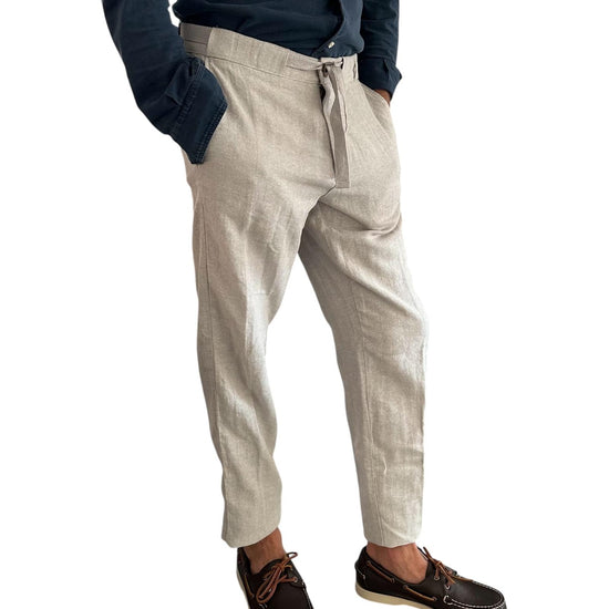 Pantalone misto lino Light Grey AU25S31PA PA1432 LIGHT GREY ALLEY DOCKS 