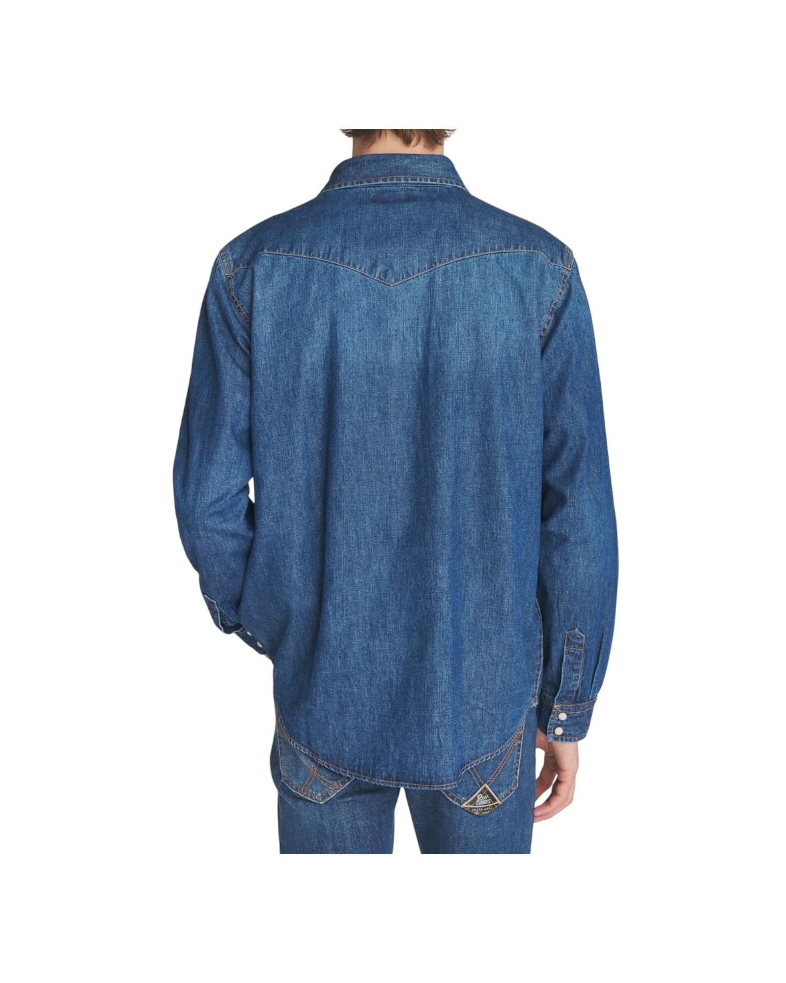 Camicia uomo Denim bruce RRU400CP202798 C0999 ROY ROGER'S