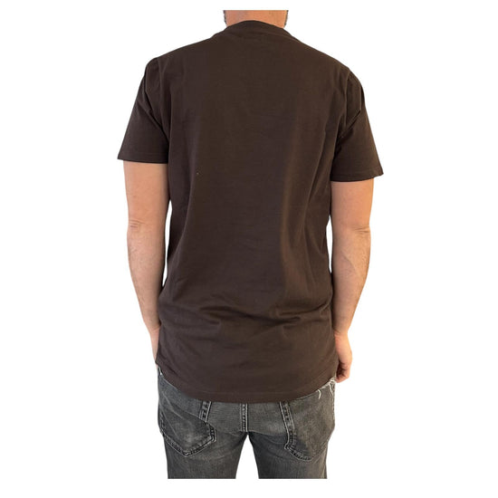 T-shirt pocket in cotone Moka RRU90048CA160111 C0491 ROY ROGER'S 