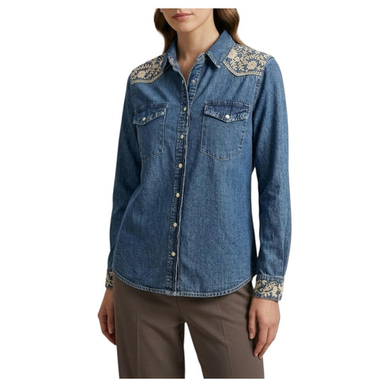 Camicia Thelma Blue Haze THELMA BLUE HAZE MAISON HOTEL 