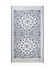 Beach towel with white bandana print