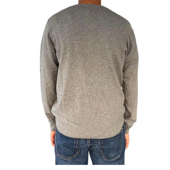 Maglione con scollo a V Grigio chiaro 00G50130M 242 MONTECHIARO 