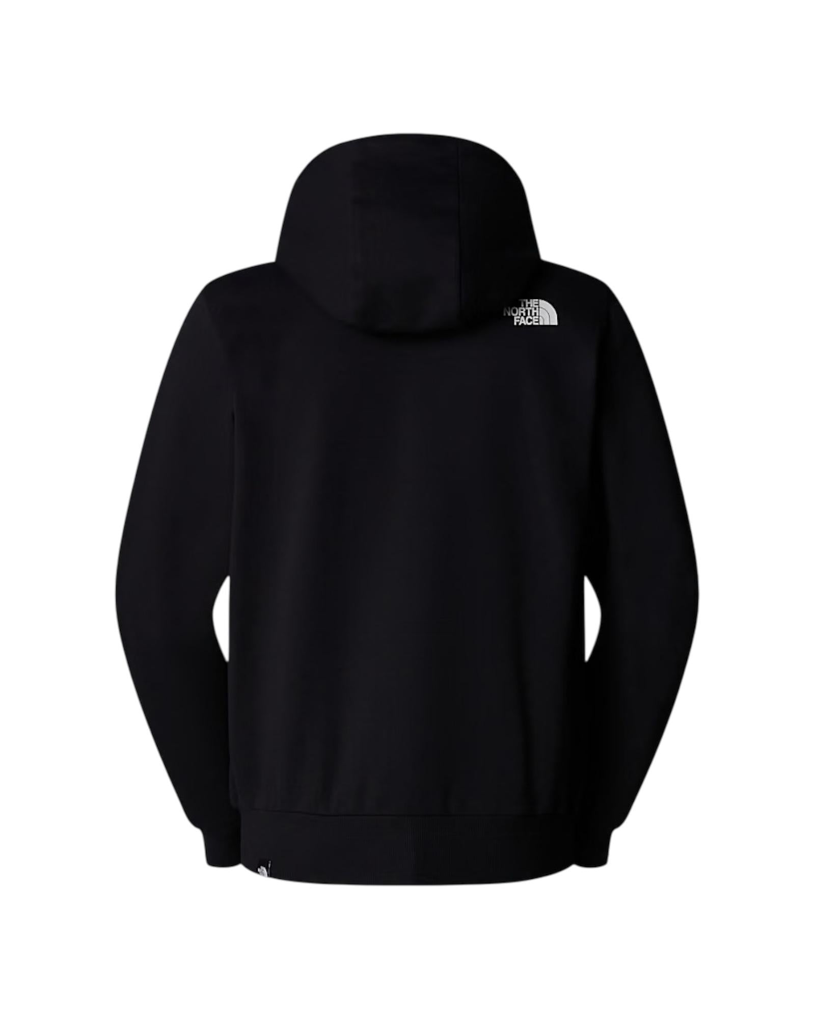 Felpa con cappuccio e cerniera integrale Simple Dome Black NF0A89FD BLACK THE NORTH FACE 