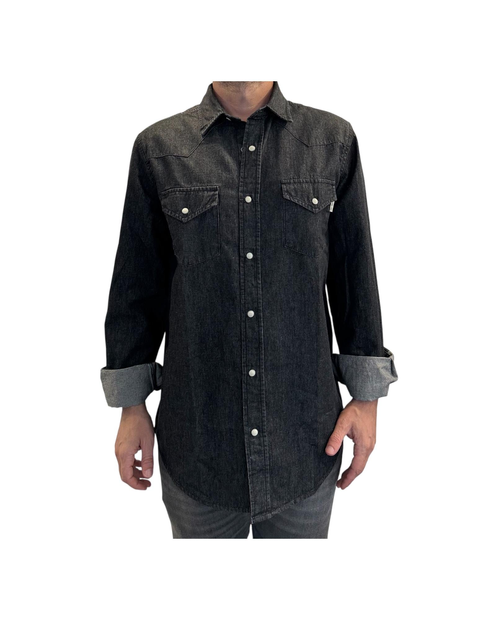 Camicia Uomo Martin Denim black RRU400CM912482 C0998 ROY ROGER'S