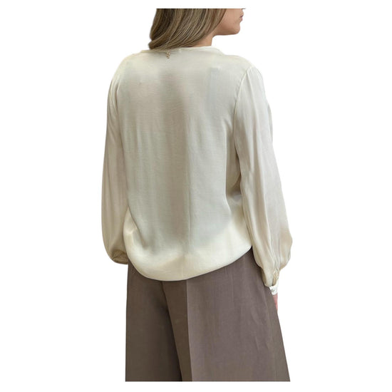 Camicia in raso Panna W02G0070 PANNA PHILIA LOFT 