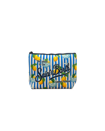 Pochette Aline gin tonic lemon stripes ALIN001 07697L MC2 SAINT BARTH 