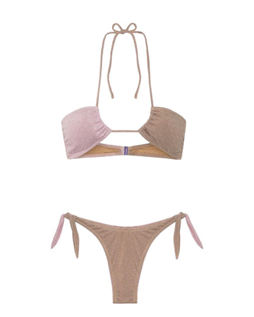 Bikini Donna F**K Fascia con Slip Americano Regolabile Gold 0931GD GOLD F**K 
