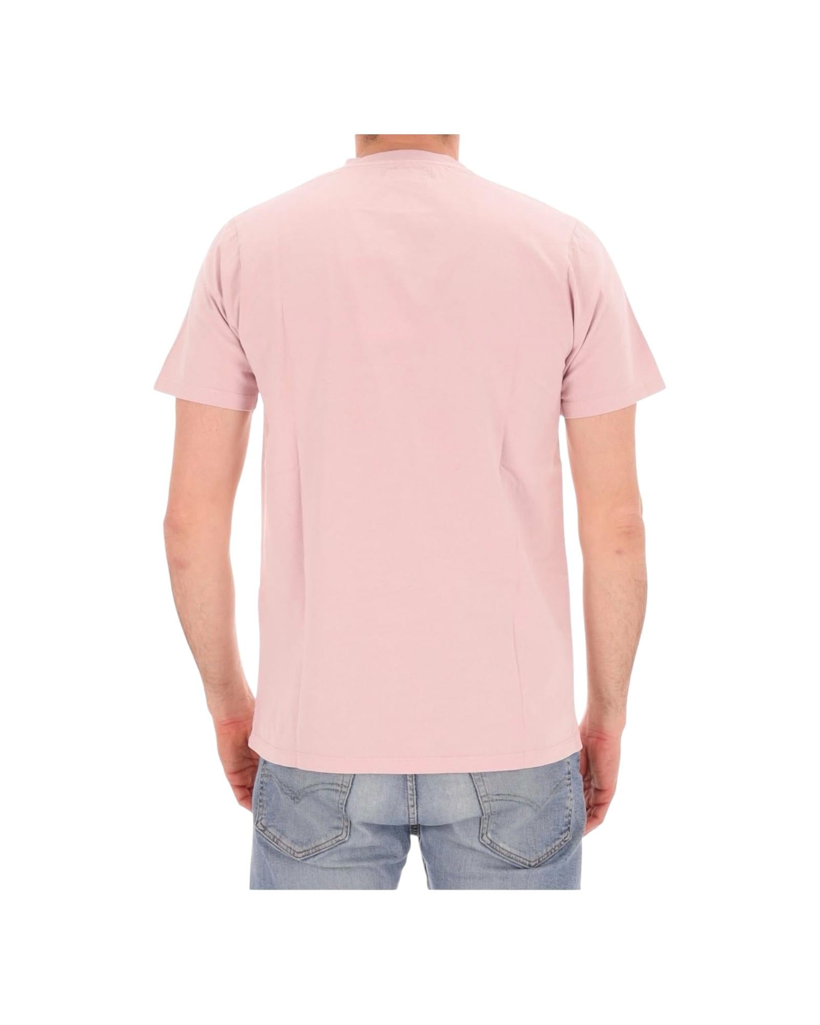 T-shirt pocket in jersey di cotone, petal rose. RRU90048CA160111 C0356 ROY ROGER'S