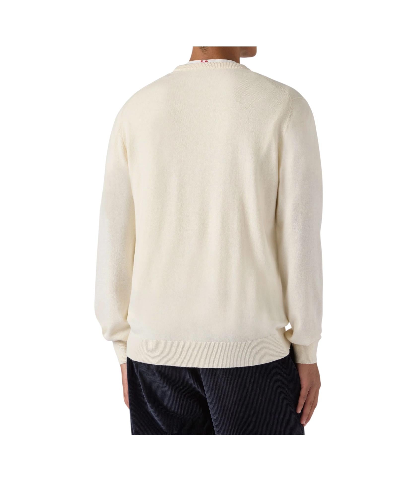 Maglione girocollo con ricamo Anche questo natale,, se lo semo levato dalle palle! HER0024 03386I MC2 SAINT BARTH 