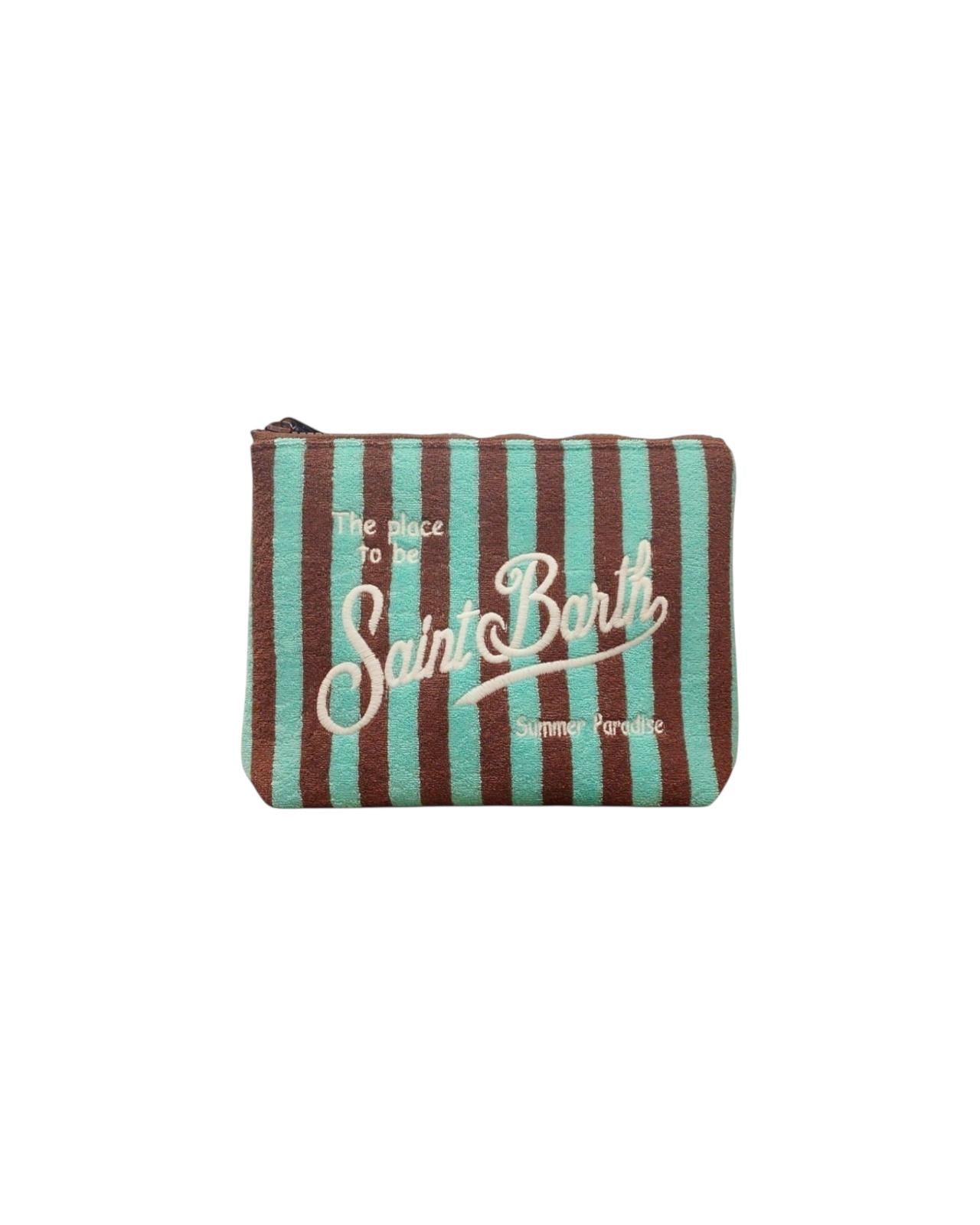 Pochette Aline in spugna con motivo a righe ALI0003 05312H MC2 SAINT BARTH 