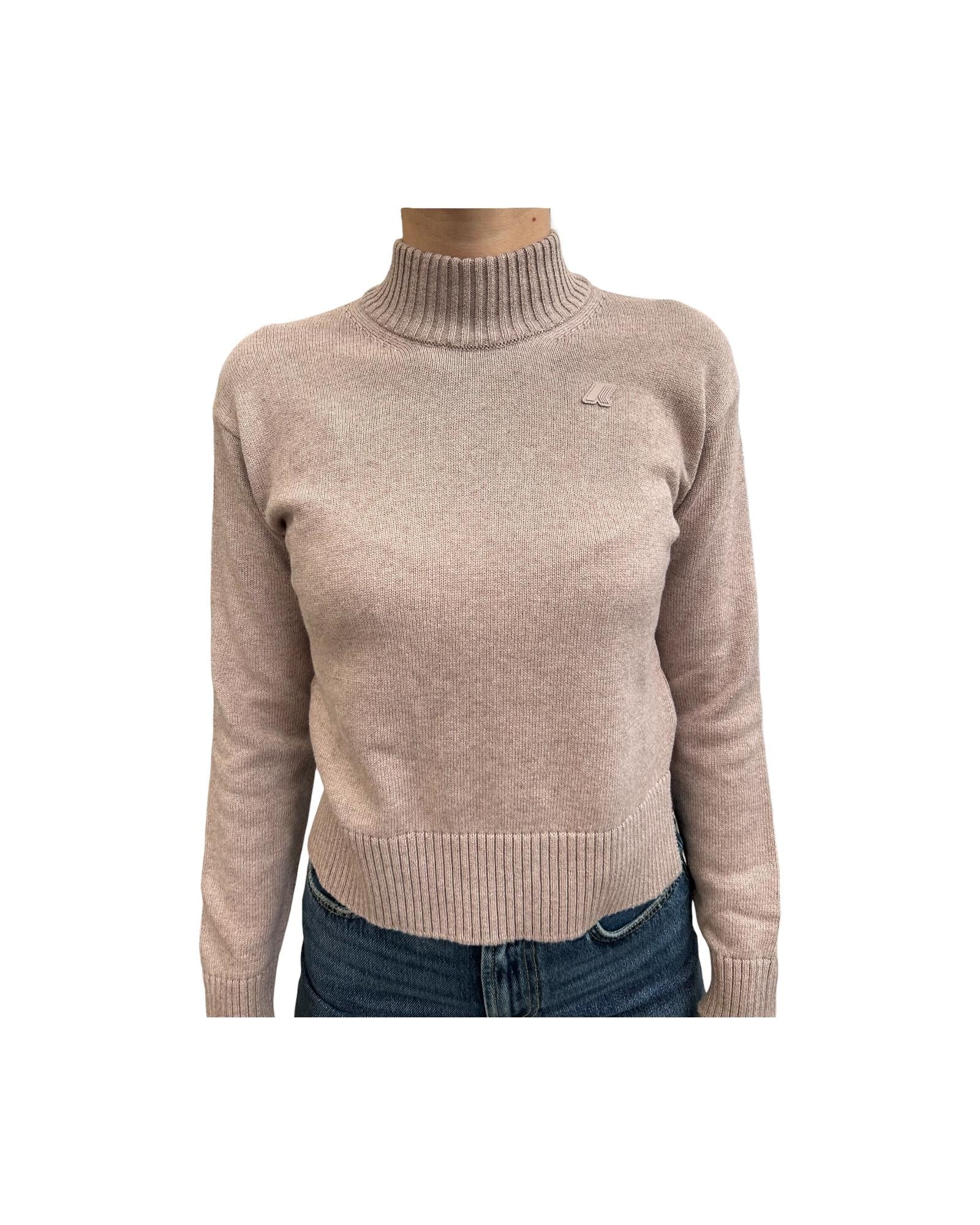 Maglione Agata Cotton Cashmere Pink Fawn Melange K81341W KA1 K-way 