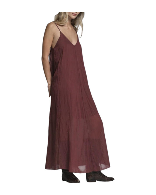 Vestito lungo in misto lyocell Wine ALBA WOV118 IMPURE 