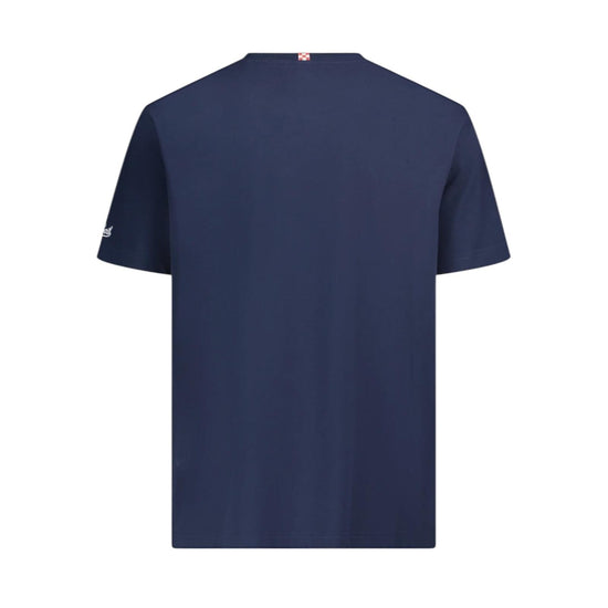 T-shirt Blu in cotone con taschino BLA0001 04229L MC2 SAINT BARTH 
