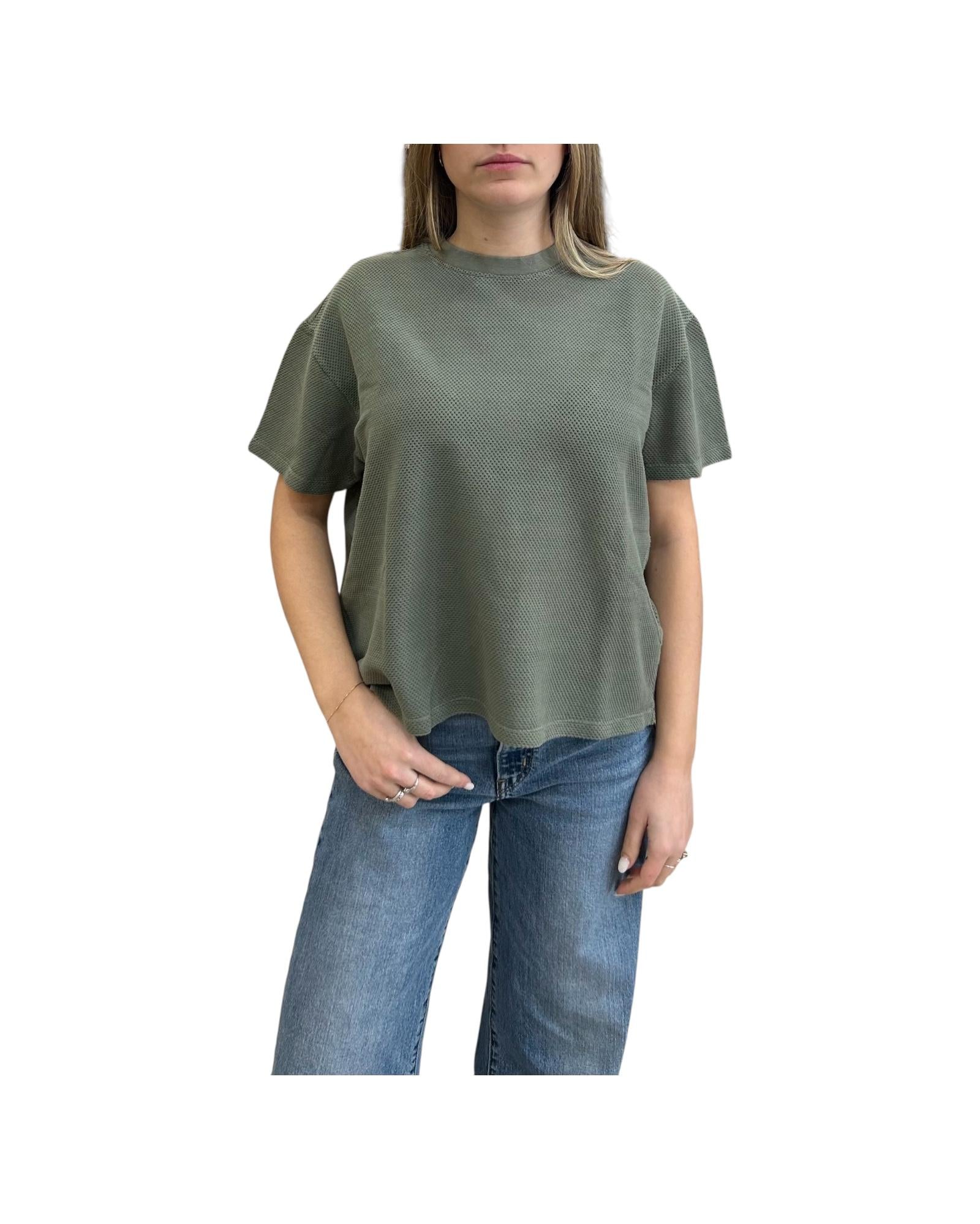 Maglia Over traforata Militare JACLYN MILITARE CHS 