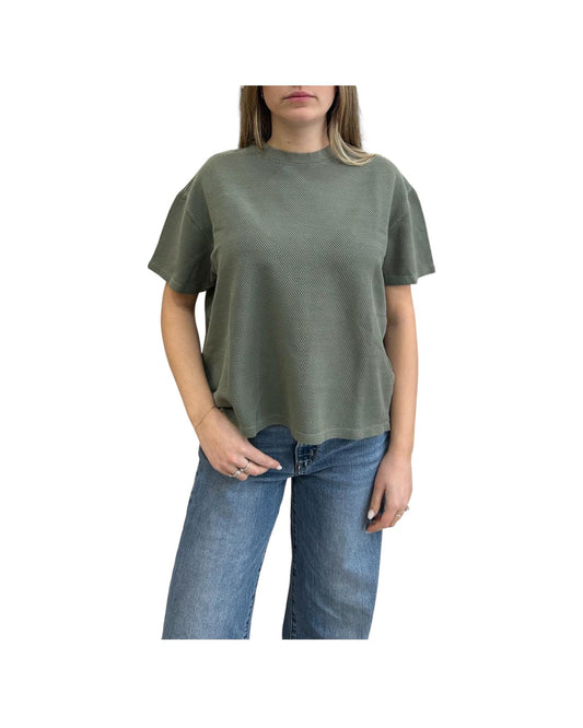 Maglia Over traforata Militare JACLYN MILITARE CHS 