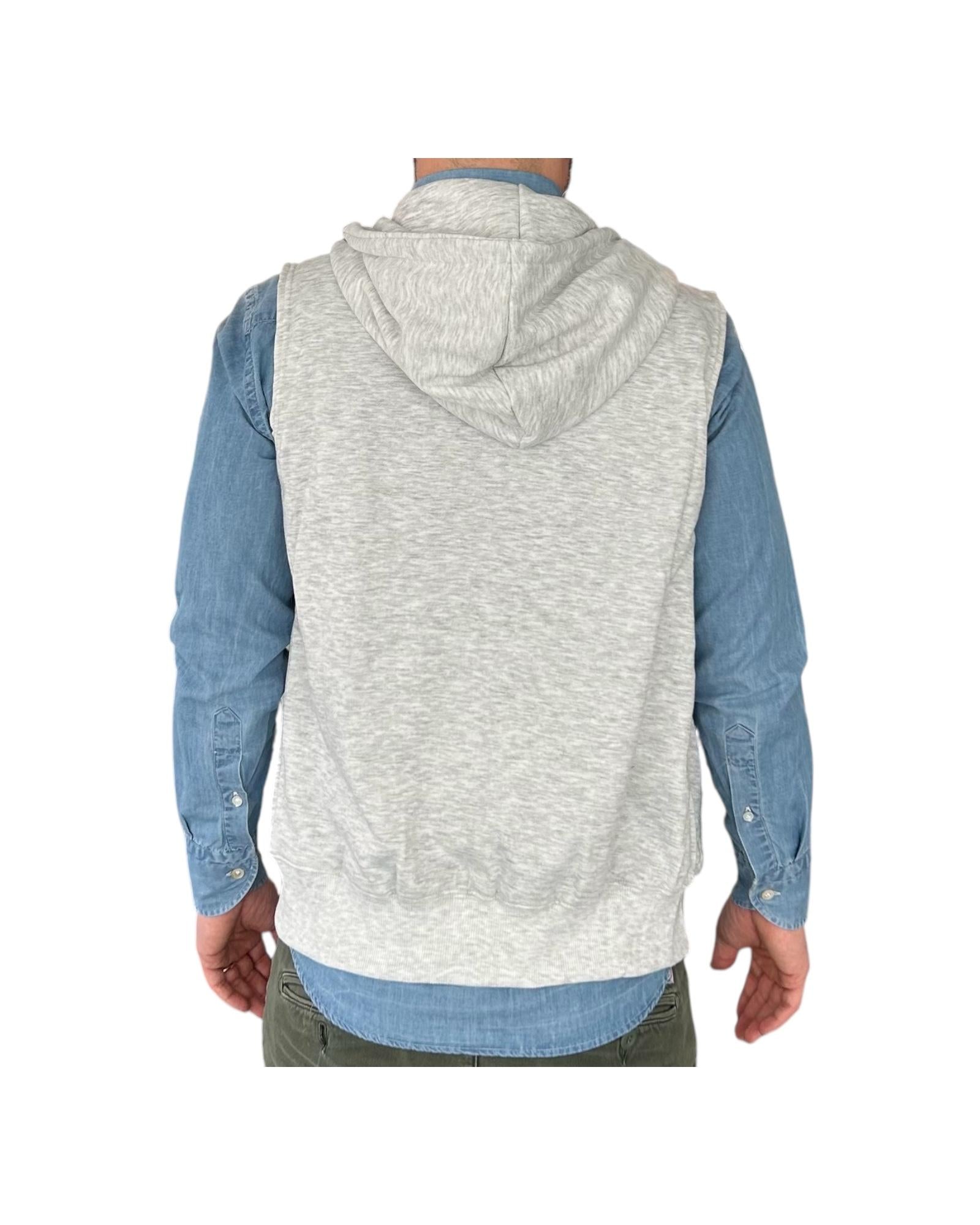 Gilet con cappuccio grigio 503 GRIGIO RE.VI.VAL 