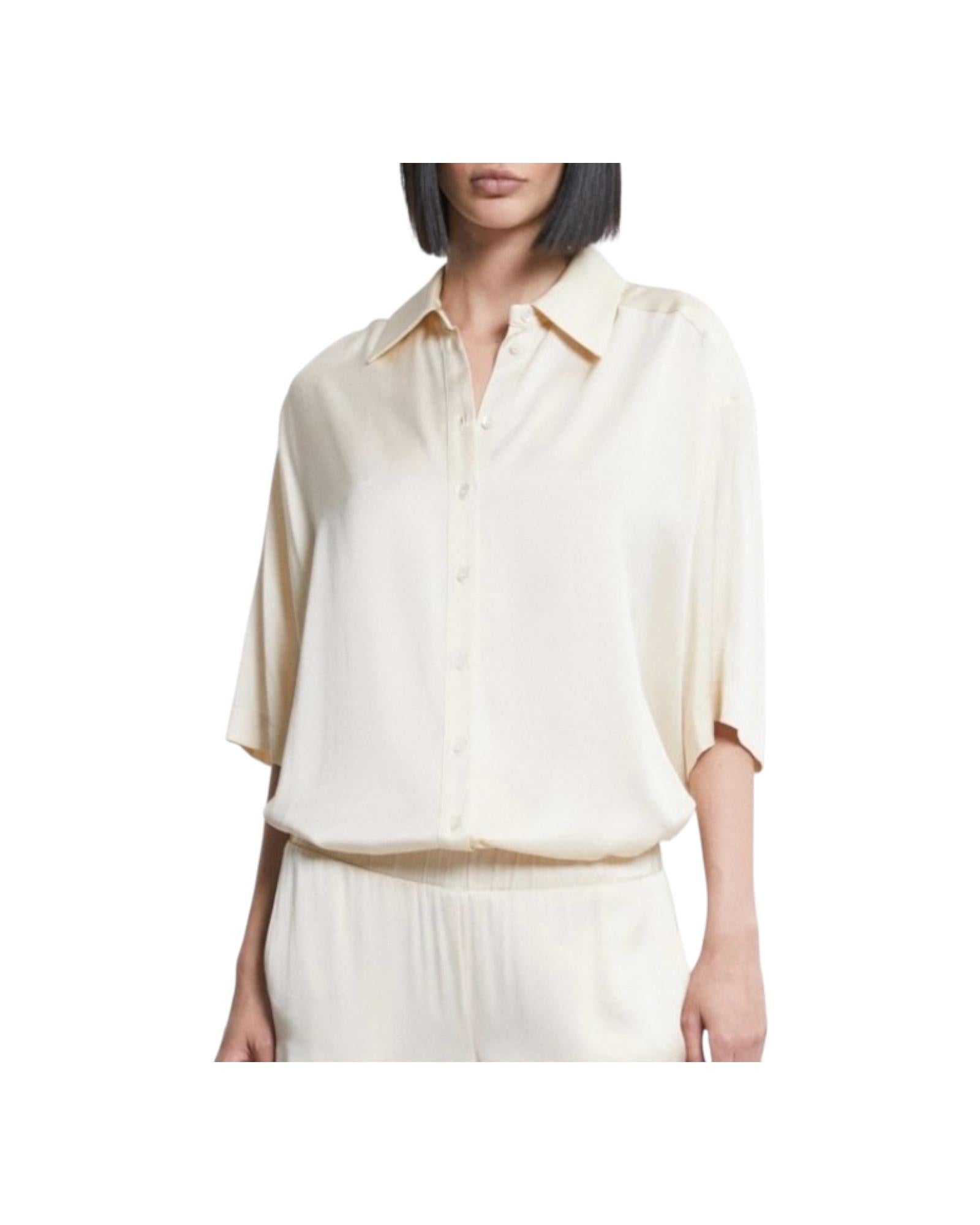 Camicia in viscosa Latte FVA DC5080 LATTE OTTOD'AME