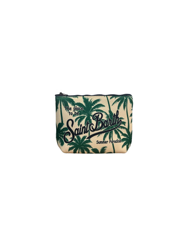 Pochette Aline Palms all over Verde ALIN001 03790L MC2 SAINT BARTH 