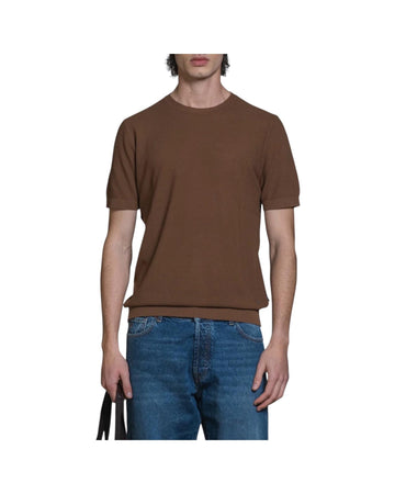 Maglia in cotone leggero Chocolate JARED CTN157 IMPURE 