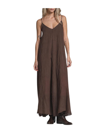 Vestito lungo in misto lyocell Chocolate ALBA WOV157 IMPURE 