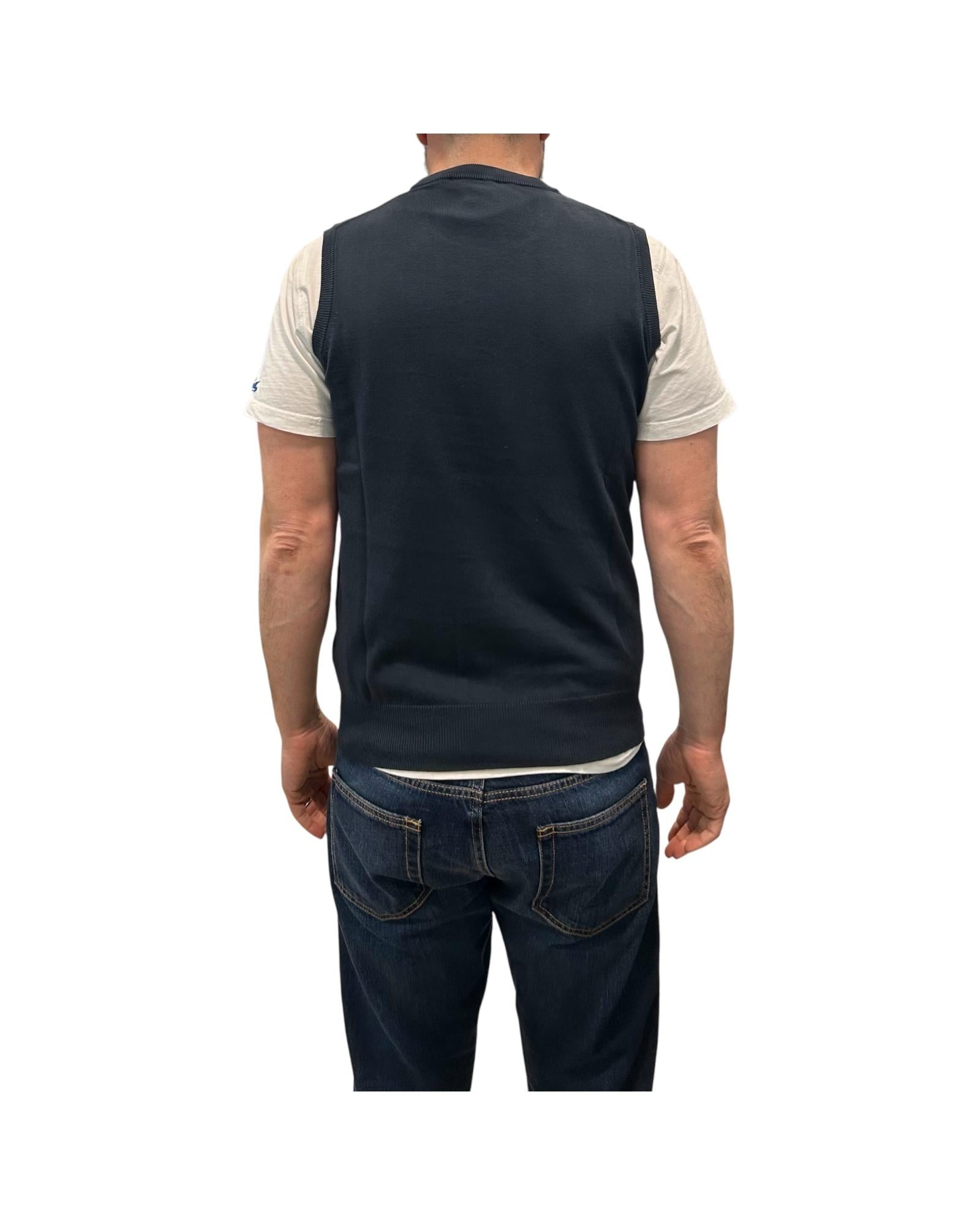 Gilet in cotone Blu 14289 108 RETOIS