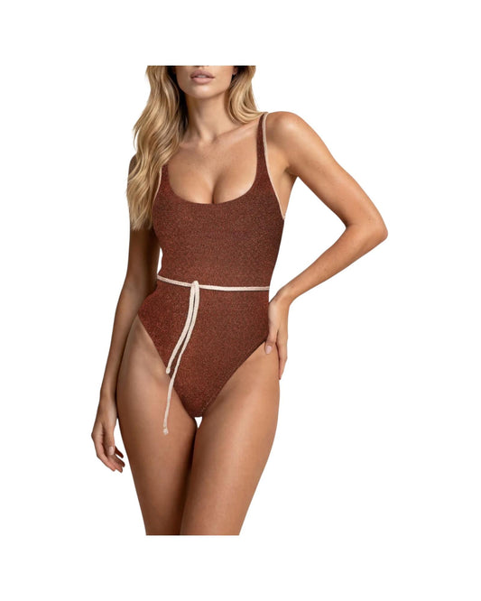 Costume intero Marrone SW1113 BROWN F**K 