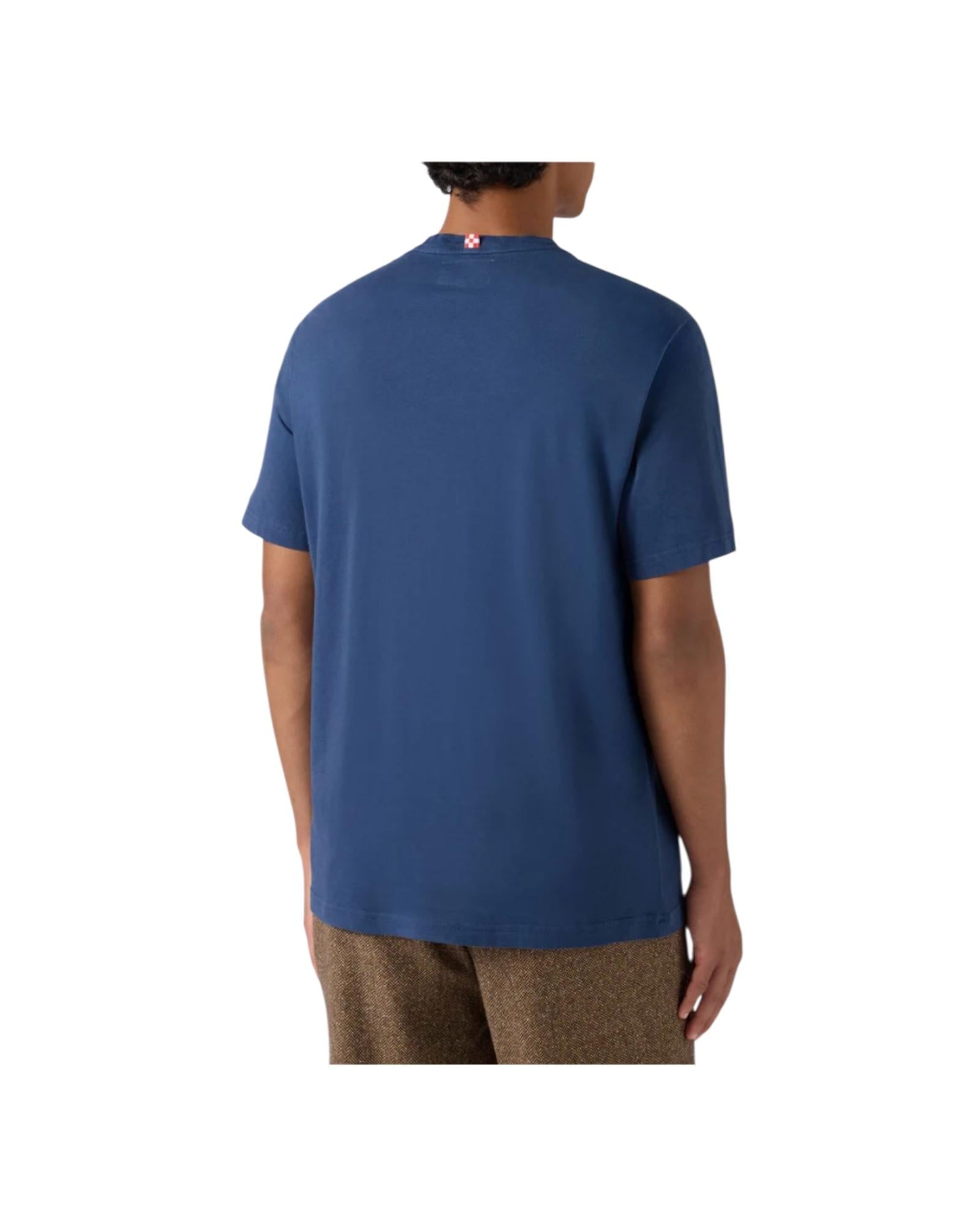 T-shirt in cotone con ricamo Grand slam e stampa bottiglie ARN0001 00675I MC2 SAINT BARTH 