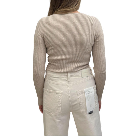 Body scollo a V Beige 22157F BEIGE haveone 