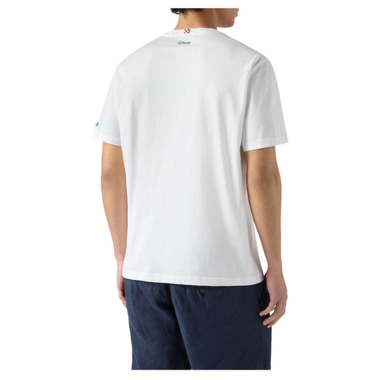 T-shirt Portofino bianca con ricamo I Winbledon POT0001 02728L MC2 SAINT BARTH 