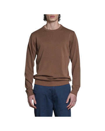 Maglione Acid wash Chocolate LORIS CTN157 IMPURE 