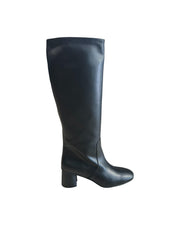 Stivale in pelle vitello Nero