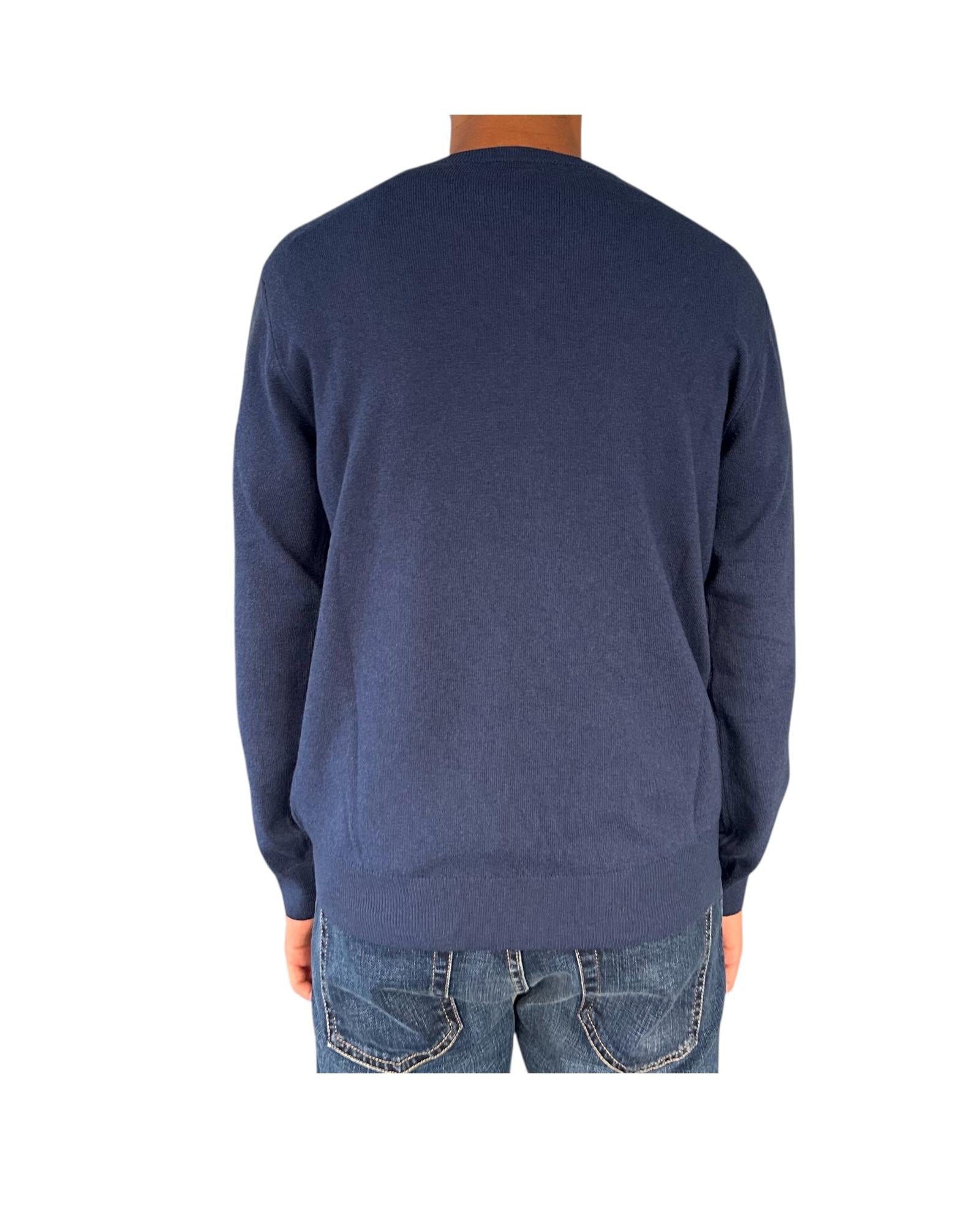 Maglione con scollo a V Denim 00G50130M 441 MONTECHIARO 