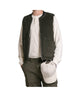 Gilet Martin reverse in corduroy Green