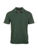 Polo uomo Long Island Fiammata senza bottoni, green.