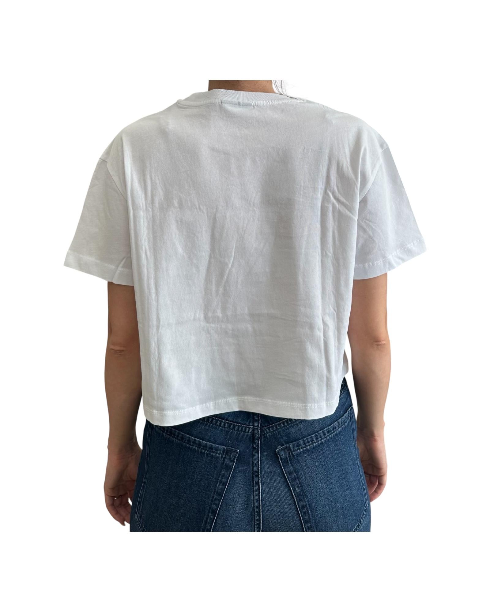 T-shirt crop Arukia bianco ARUKIA 00000 SAVE THE DUCK 