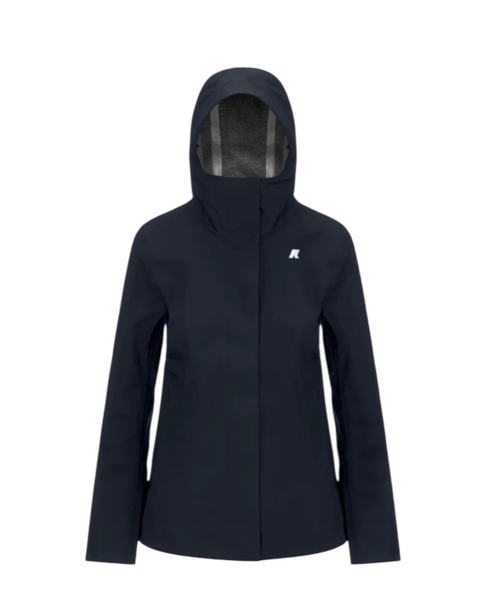 Giubbino Madalina Bonded Jersey impermeabile, blue depht K3137GW K89 K-way