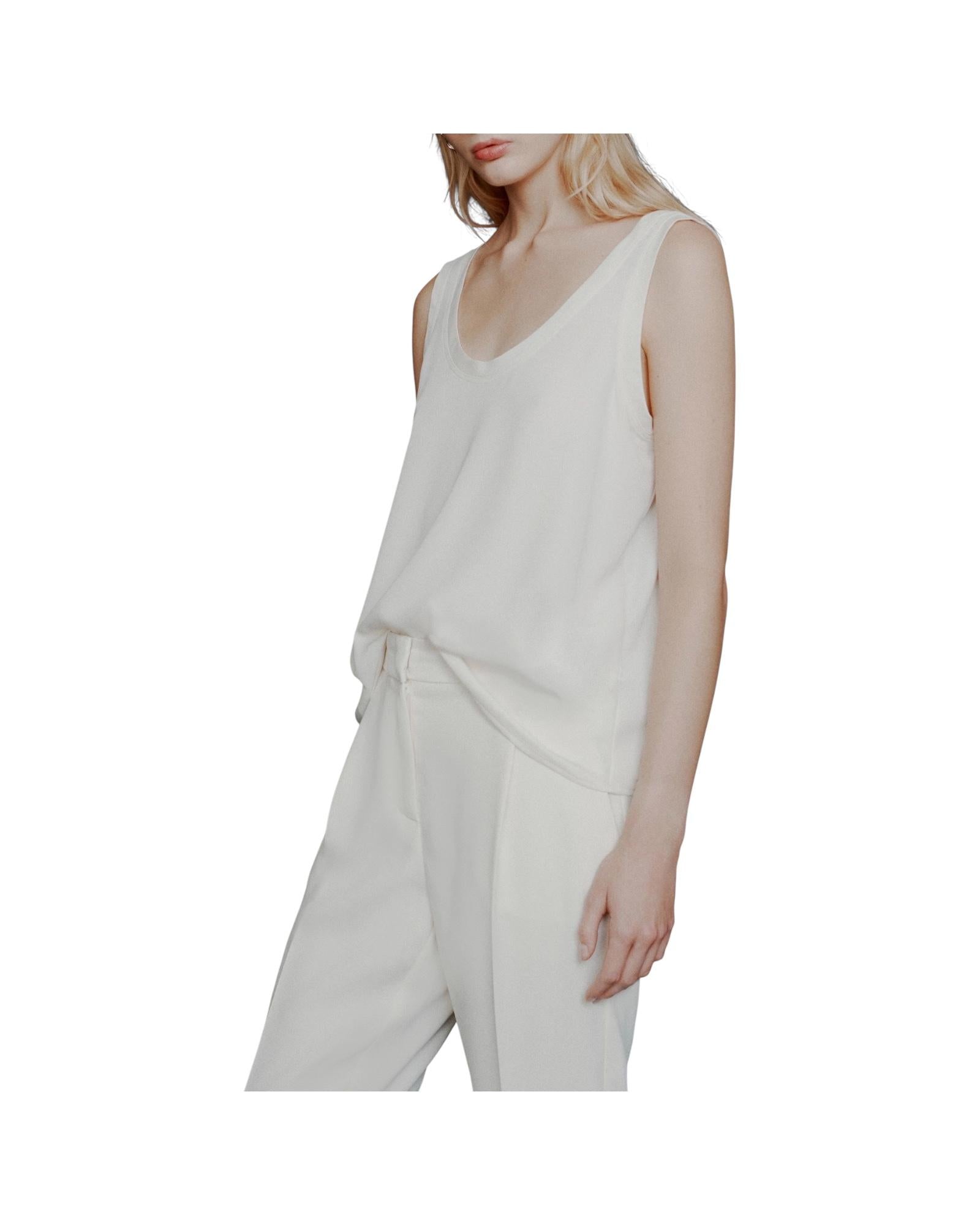 Canotta in Satin light Burro ALACRE 001 MARELLA 