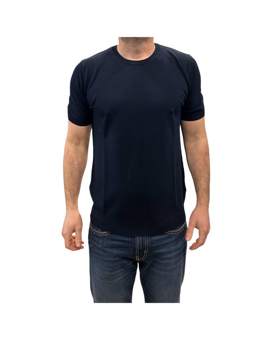 Maglia in cotone Crepe Blu 12104 108 RETOIS 