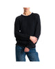 Maglione mohair a coste inglesi Nero