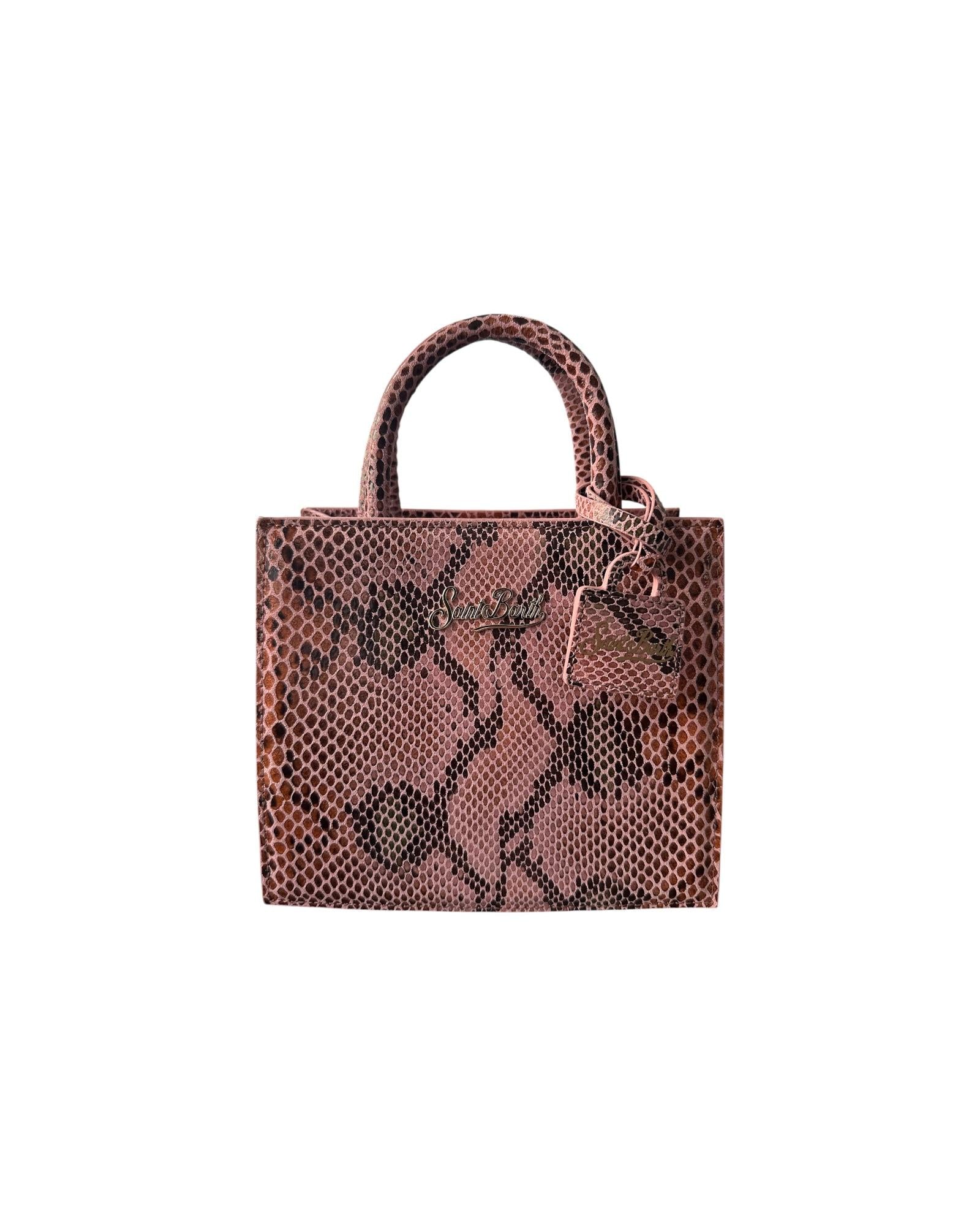 Shop Bag mini printed snake Rosa SHBM0002 00573I MC2 SAINT BARTH 